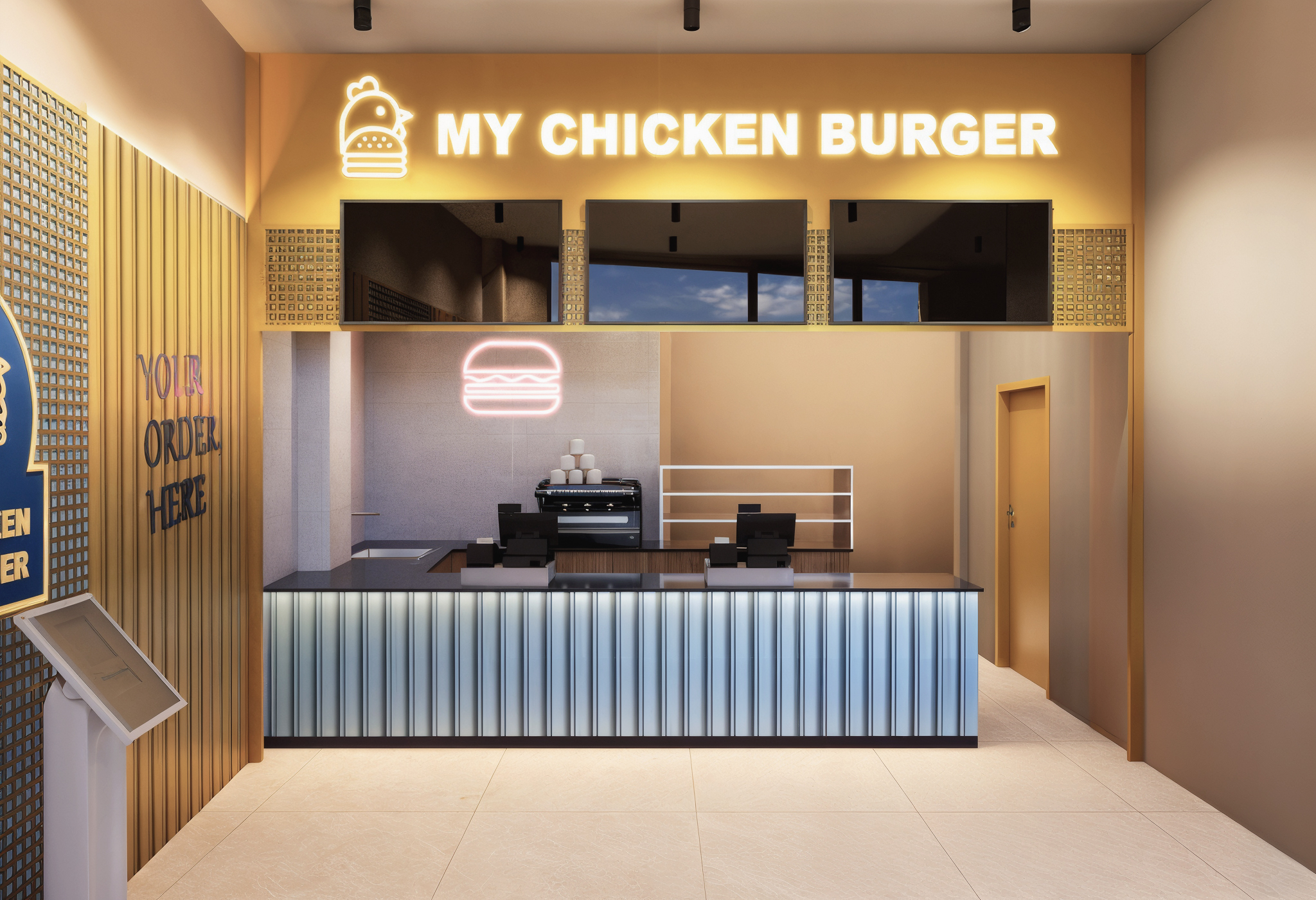 My Chicken Burger Restaurant-Interiorismo restaurantes
