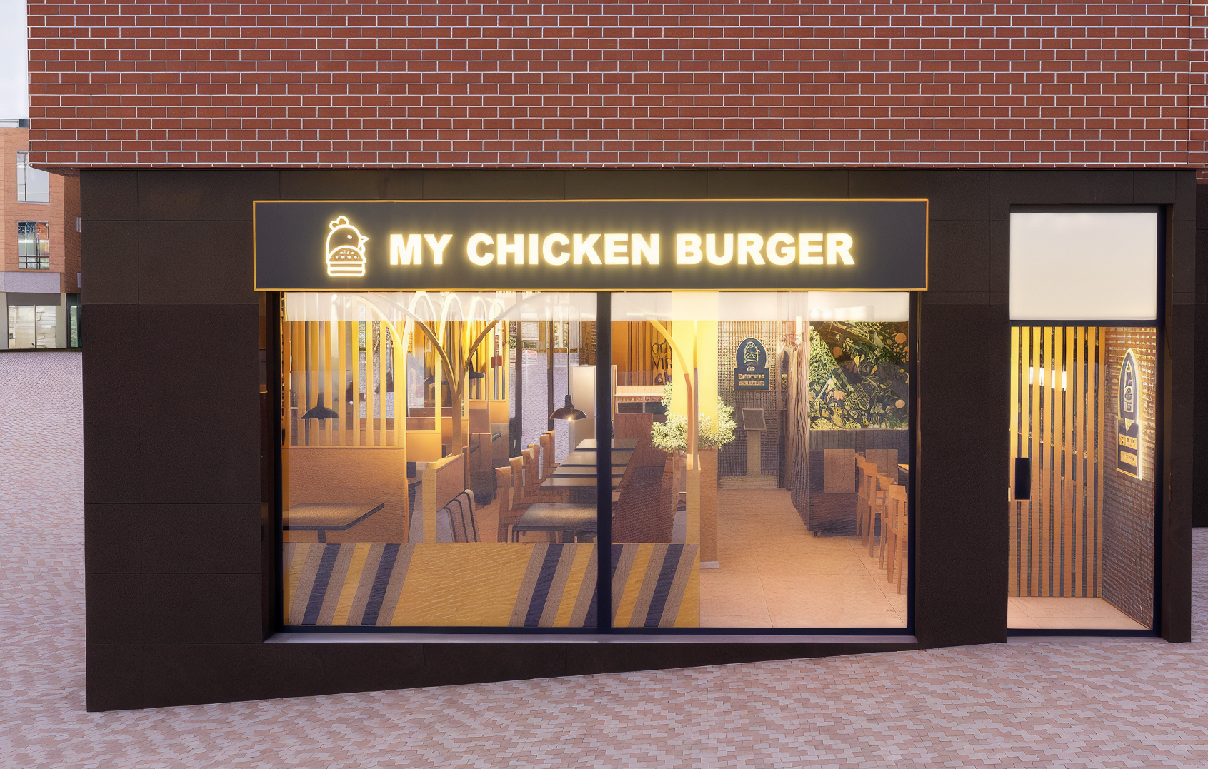 My Chicken Burger Restaurant-Interiorismo restaurantes