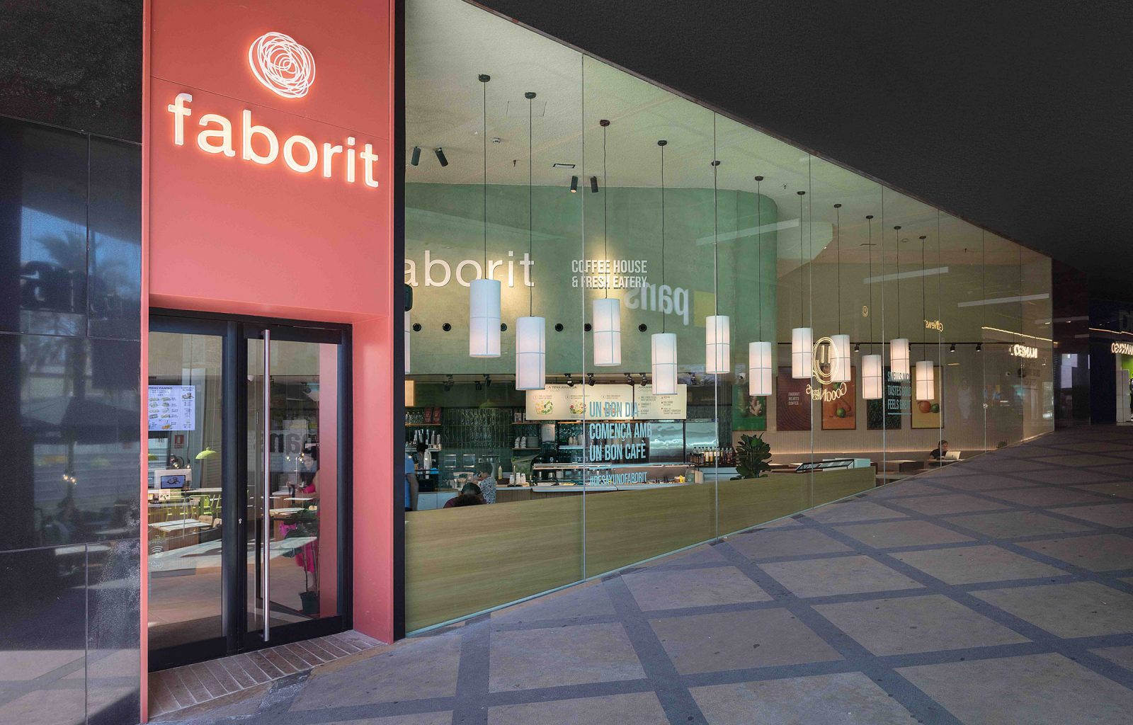 interiorismo cafeteria Faborit Port Olimpic INDAStudio Barcelona